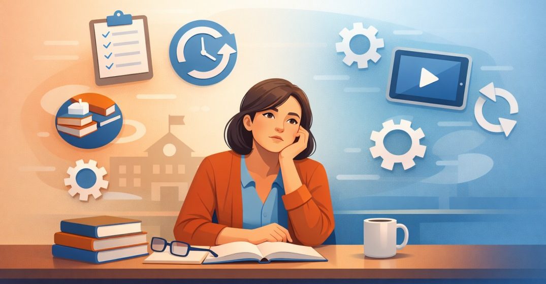 Teacher adapting to constant change