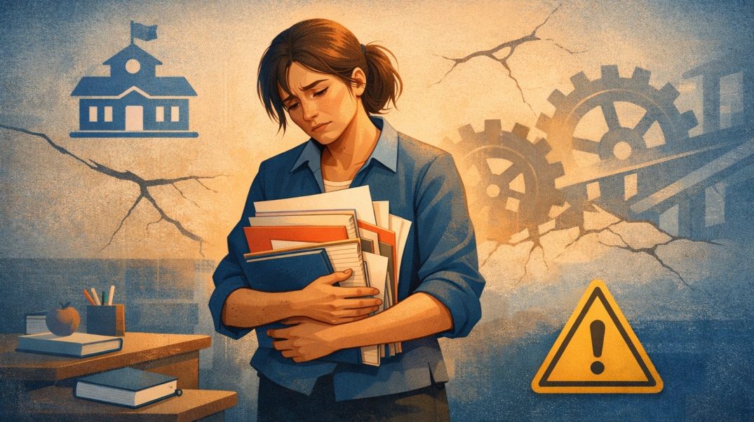 Teacher sacrifice and system pressure