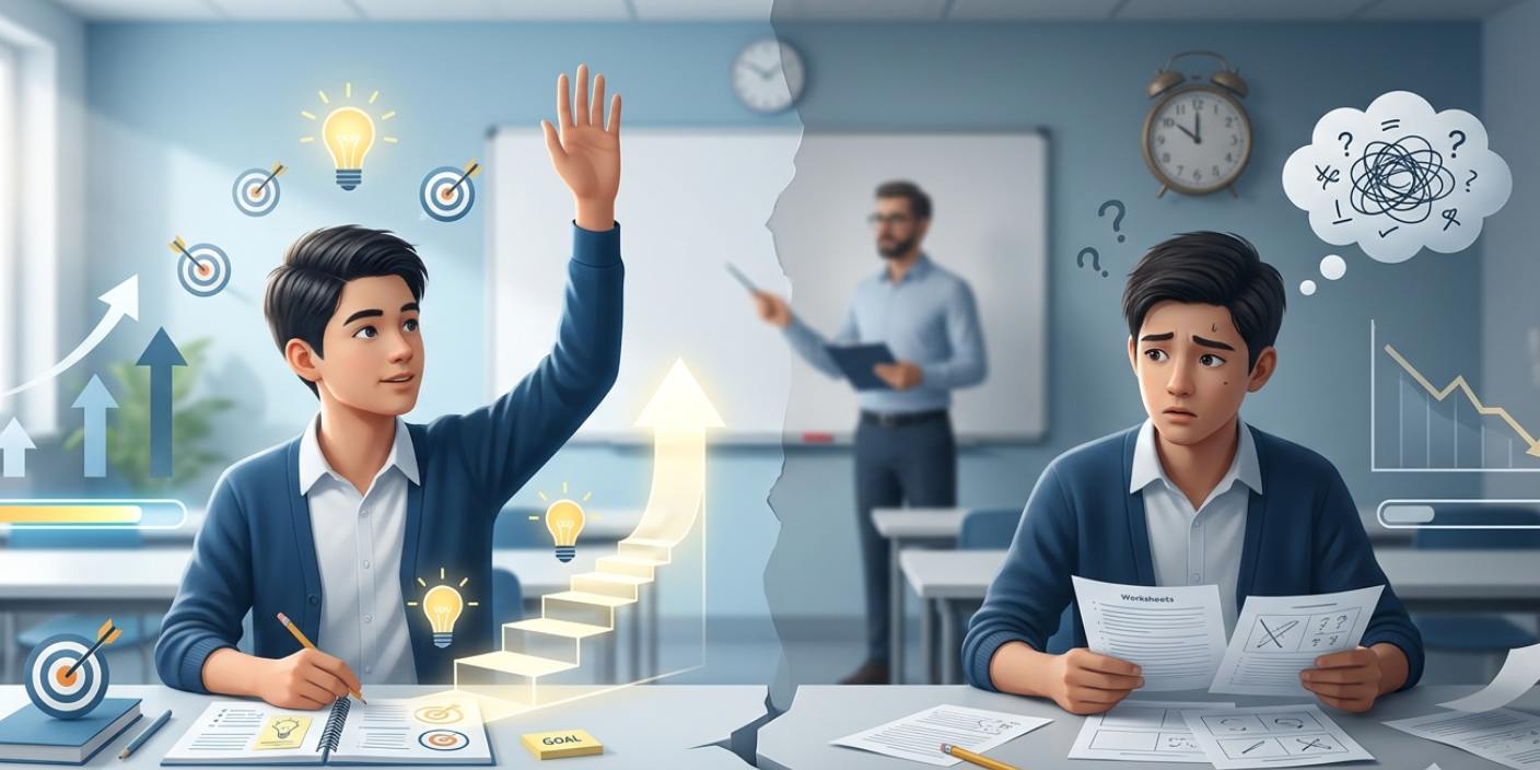 Student learning gap illustration